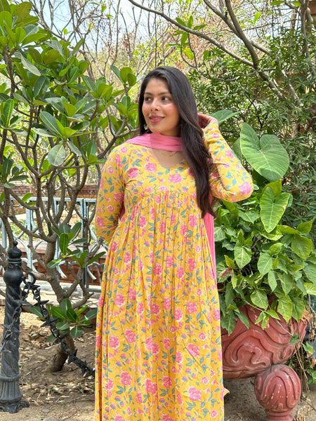 Warm yellow suit set - Jonaya