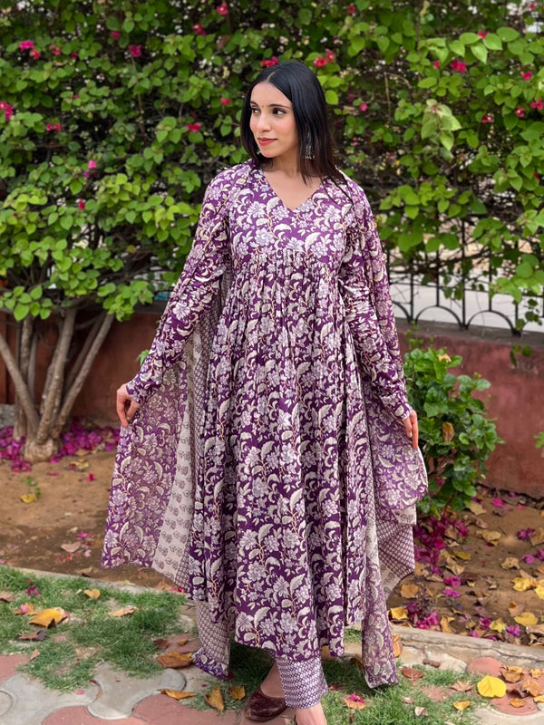 Mauve Purple Suit Set - Jonaya