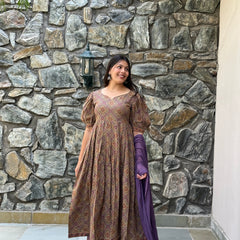 Lavender beige suit set - Jonaya