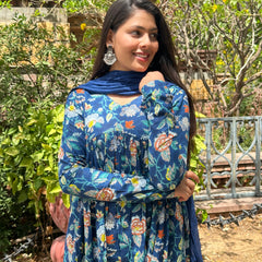 Summer indigo suit set - Jonaya
