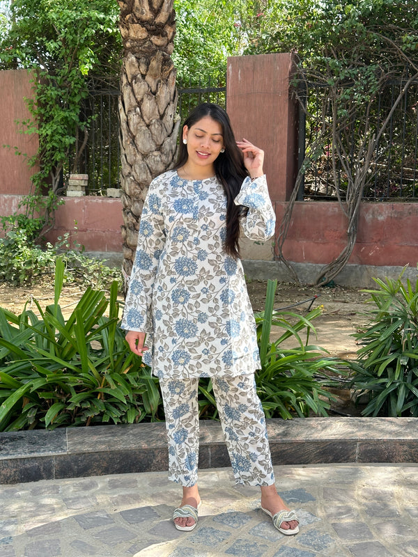 White Sky Co-ord Set - Jonaya