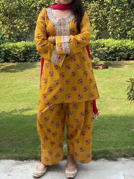 Pista Ladoo Farshi salwaar set Jonaya