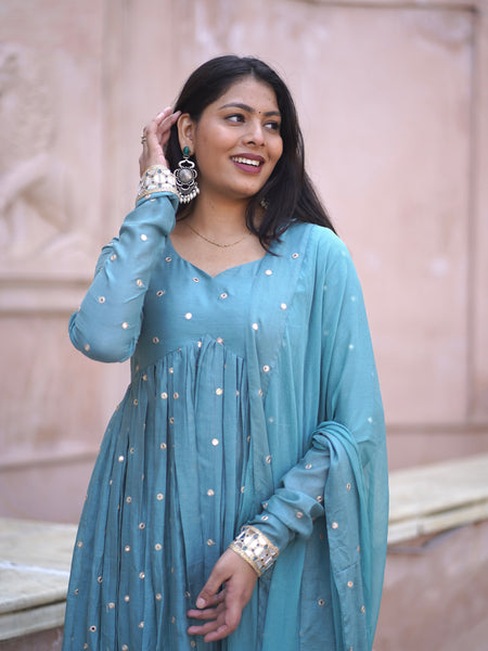 Pista Mirror Festive Flare suit set Jonaya