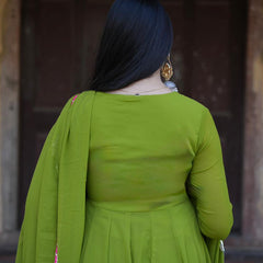 Mehndi Georgette Anarkali set Jonaya