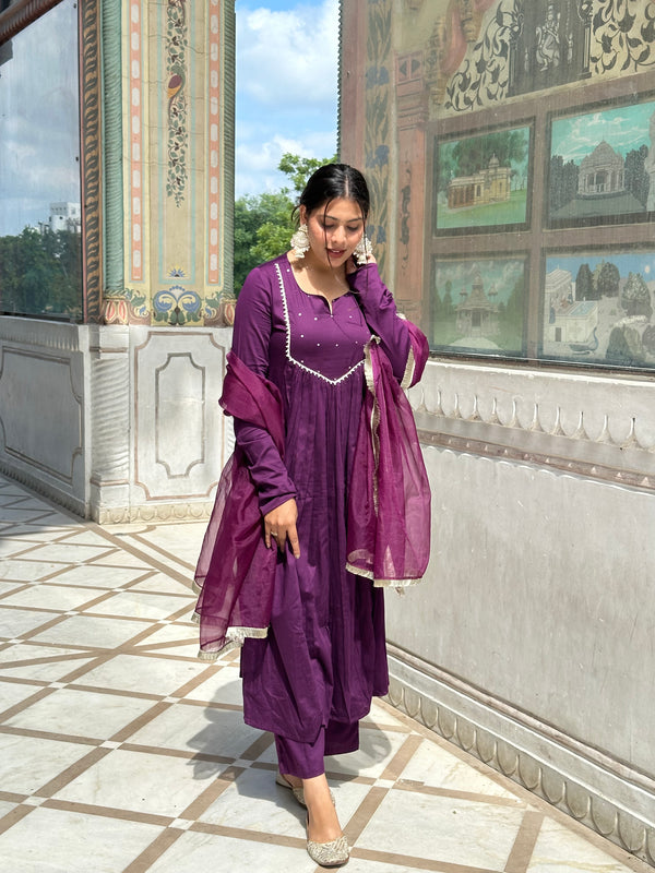 Luxury Purple Suit Set - Jonaya