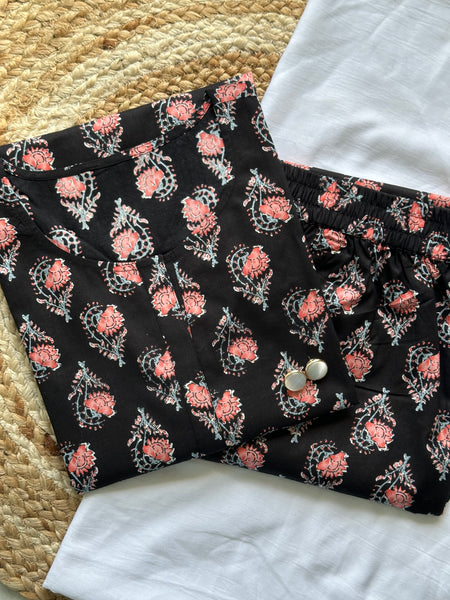 Cola black Co-ord set - Jonaya