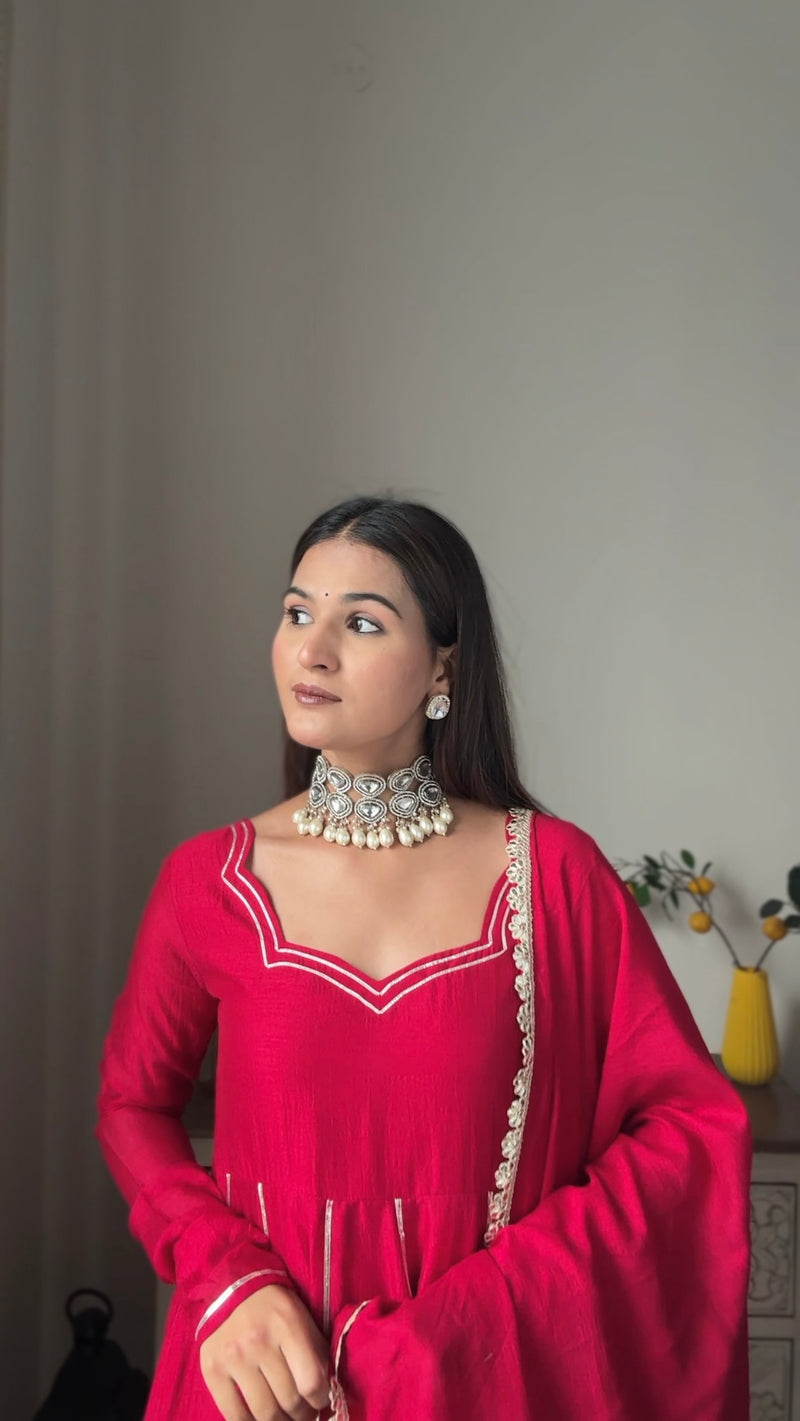 Rose blooming heavy Anarakali Jonaya