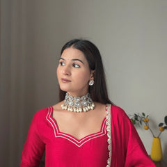 Rose blooming heavy Anarakali Jonaya