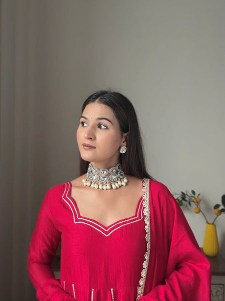 Rose blooming heavy Anarakali Jonaya