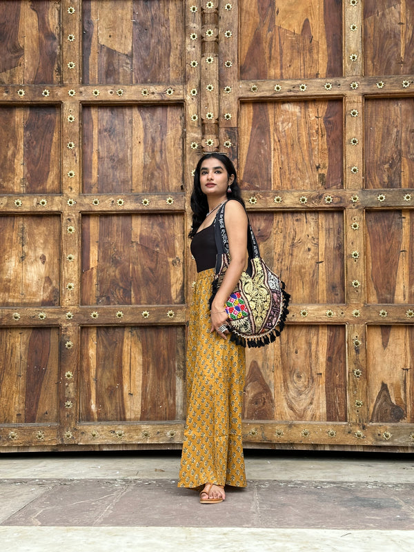 Cullote Mustard Flared Bottom - Jonaya