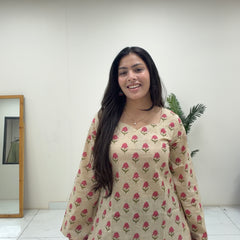 Pretty pink short Kurti Jonaya