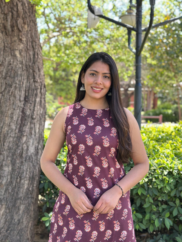 Purple Floral Co-ord Set - Jonaya