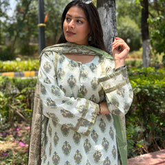 Grey blue farshi salwar set Jonaya
