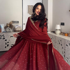 Chand Pure Georgette Anarkali set Jonaya