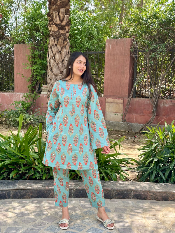 Glowing Green Co-ord Set - Jonaya