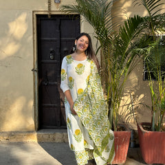 Nimbu mirchi straight suit set - Jonaya