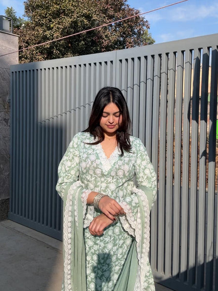 Matcha Ice pakistani style suit set