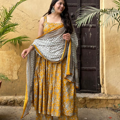 Mustard Gher Suit Suit - Jonaya