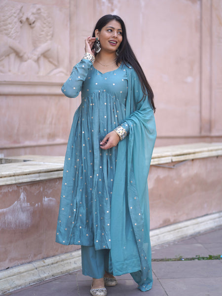 Pista Mirror Festive Flare suit set Jonaya