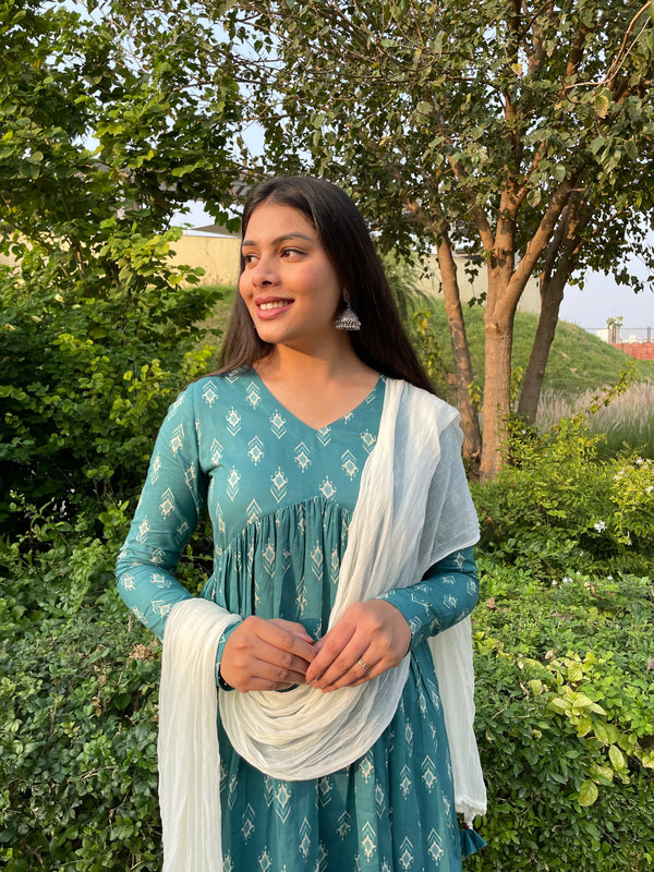 Ikkat Mohini Suit Set - Jonaya