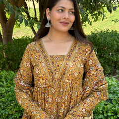 Rusty mustard lace suit set - Jonaya