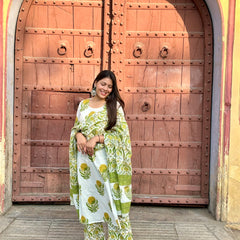 Nimbu mirchi straight suit set - Jonaya