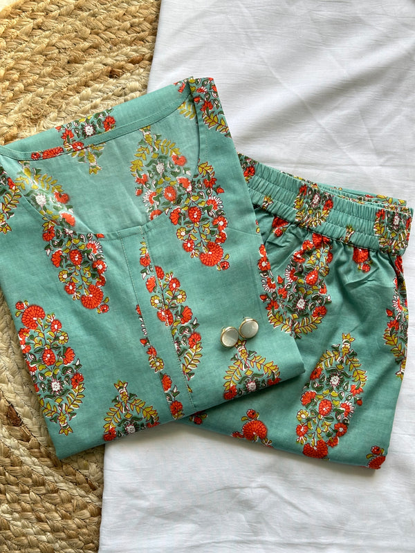 Glowing Green Co-ord Set - Jonaya