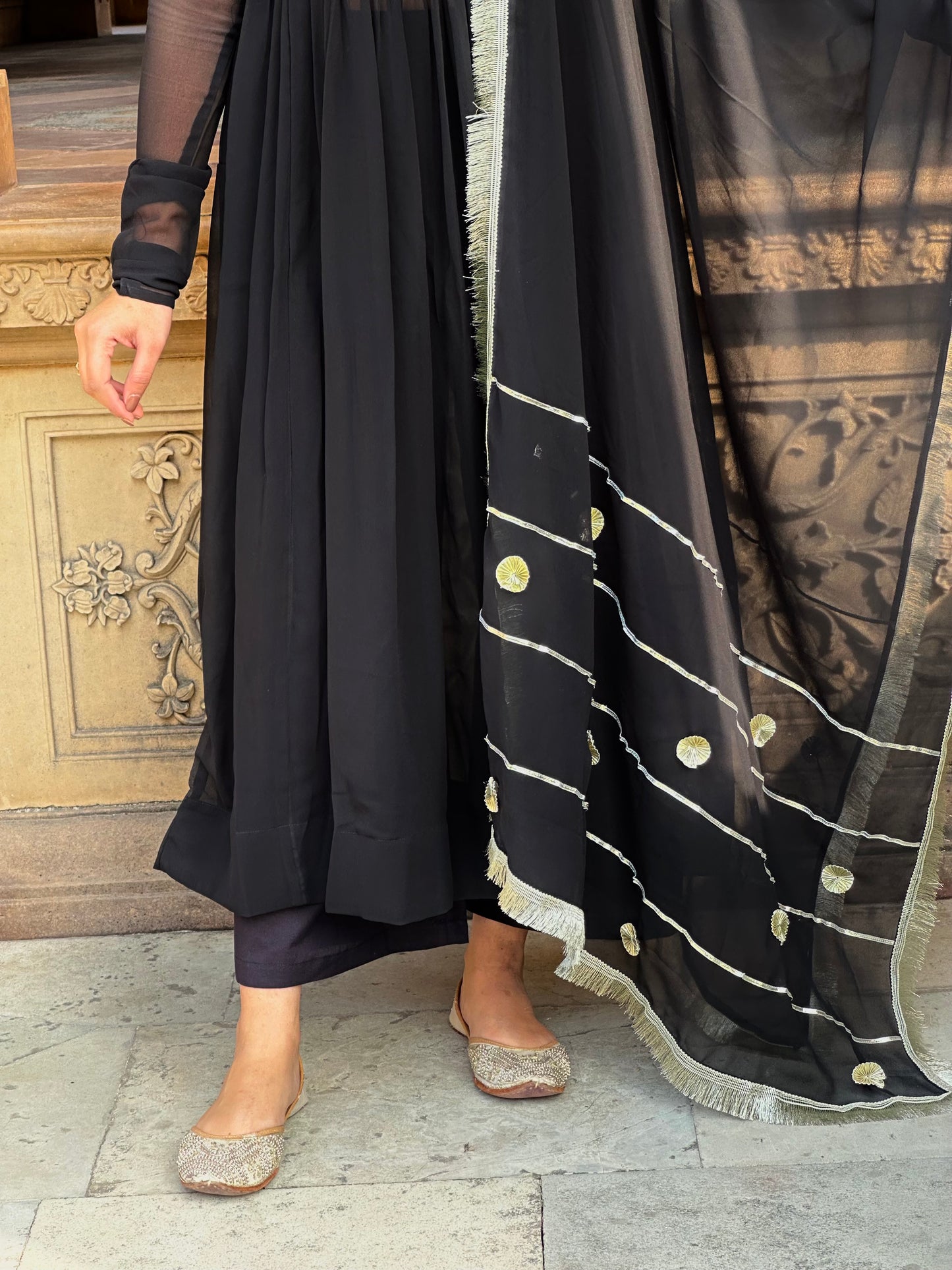 Zara Georgette Anarkali suit set