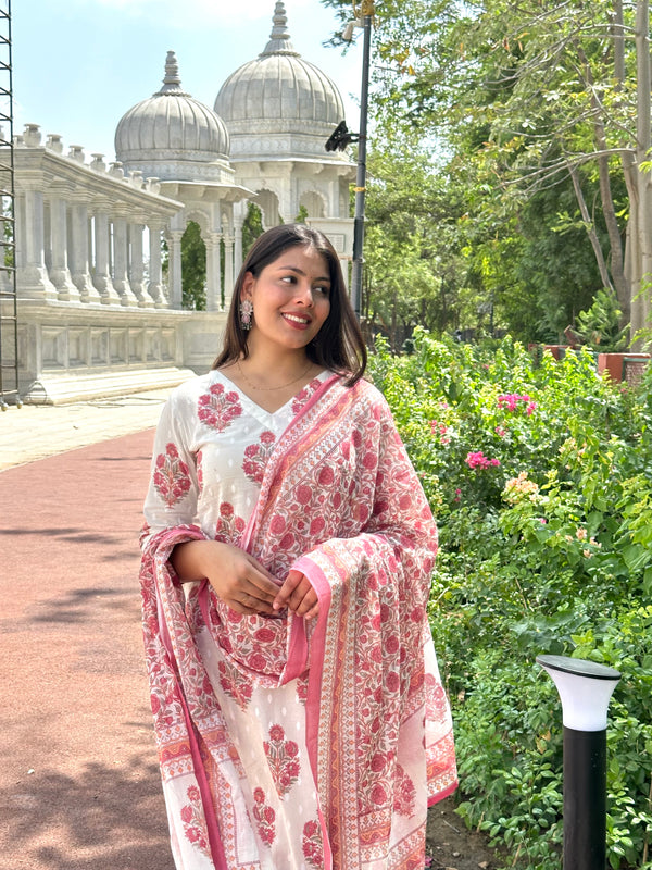 Big Booti Print Straight Suit Set - Jonaya