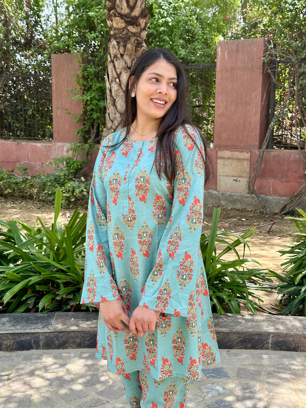 Glowing Green Co-ord Set - Jonaya