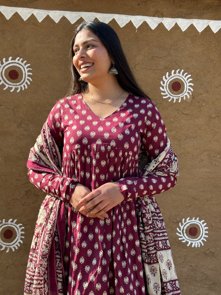 Wine 3 piece suit set - Jonaya