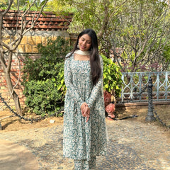 Ocean green paisley gher suit set - Jonaya