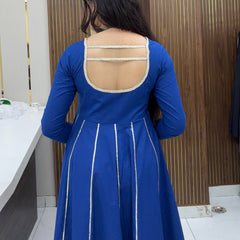 Sweetheart green blue gota Anarkali set Jonaya