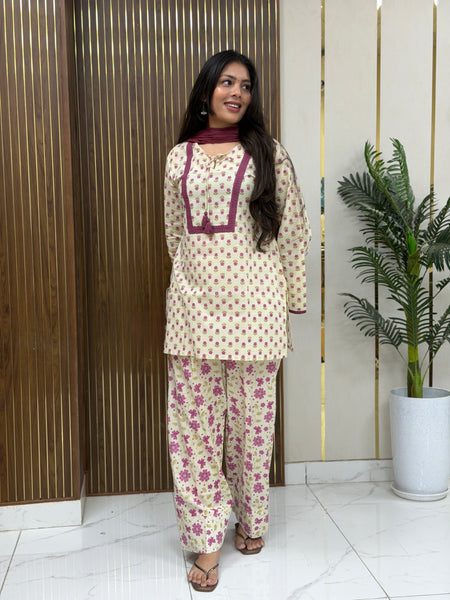 Jaamun dori Farshi salwar set Jonaya