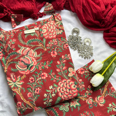 Joyfull Red suit set - Jonaya