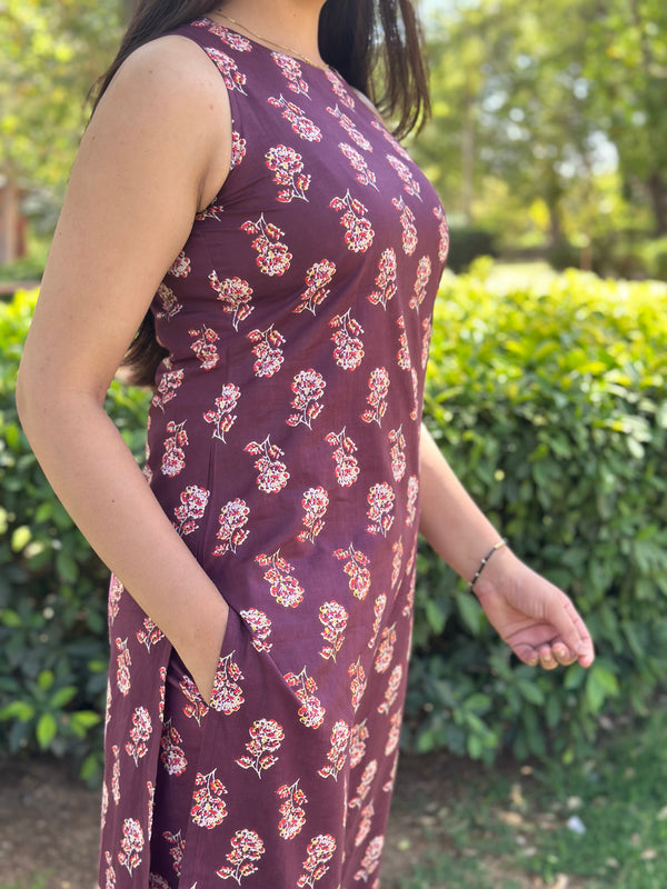 Purple Floral Co-ord Set - Jonaya