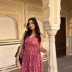 Pink Paisley Floral Dress Jonaya