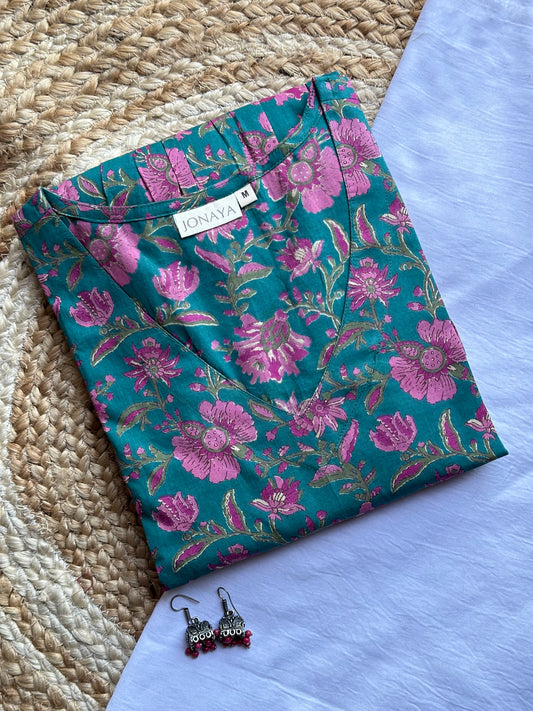 Rama floral full sleeves Peplum top