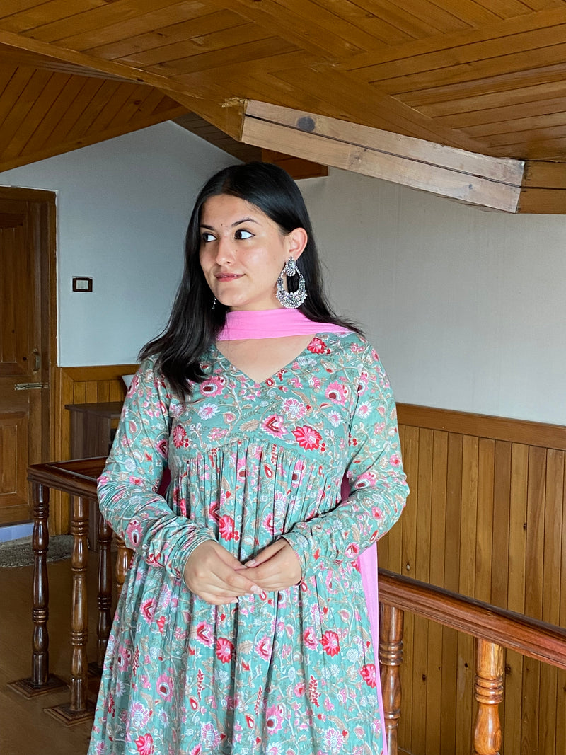 Pista Green Gher Suit Set - Jonaya