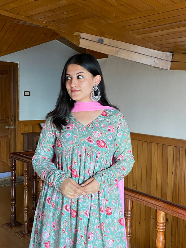 Pista Green Gher Suit Set - Jonaya