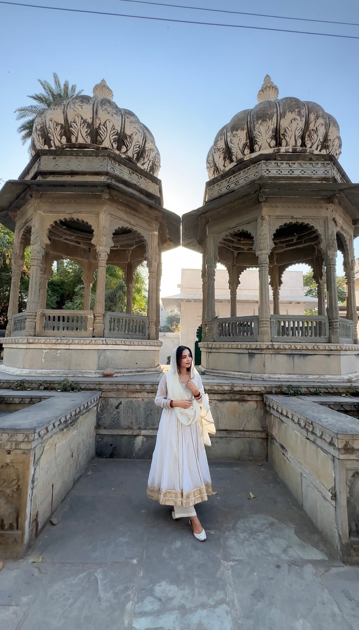 Aafreen Gold Georgette Anarkali set