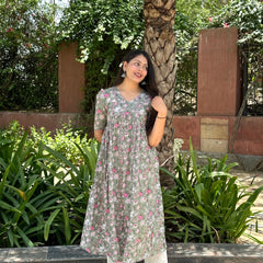 Peachy fushia kameez - Jonaya