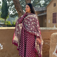 Wine 3 piece suit set - Jonaya