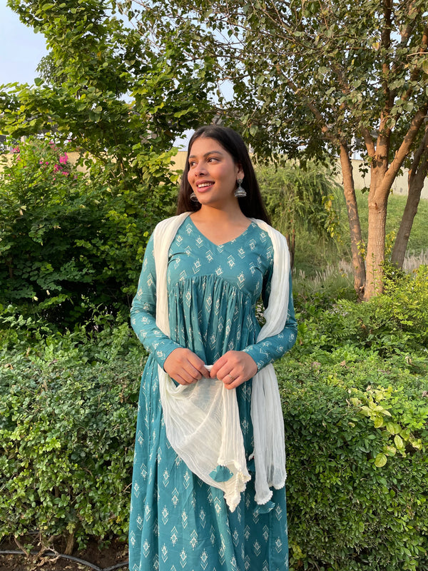 Ikkat Mohini Suit Set - Jonaya