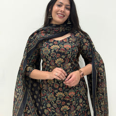 Midnight Black straight suit set Jonaya