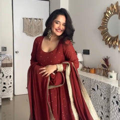 Chand Pure Georgette Anarkali set Jonaya