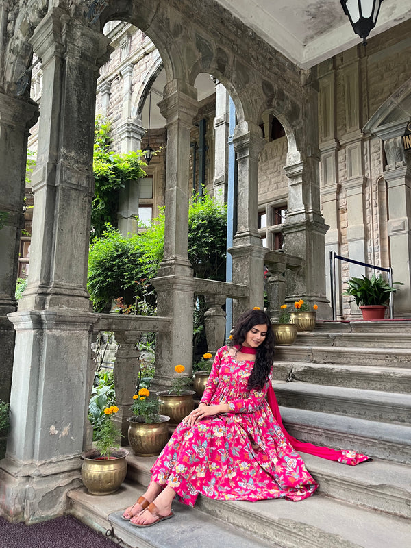 Dreamy Pink Flair Suit Set - Jonaya