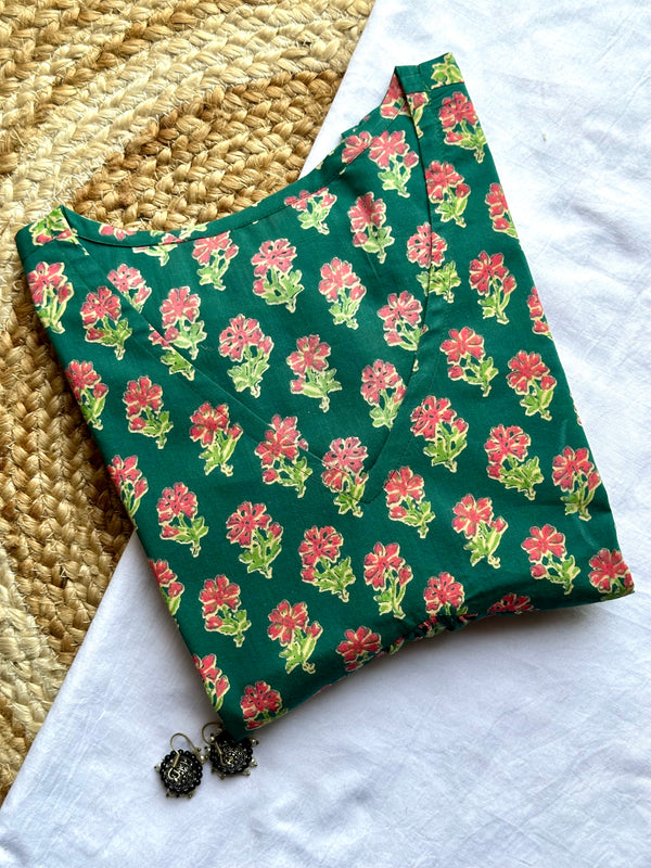 Hara Gulab Cut Sleeves Peplum Top - Jonaya