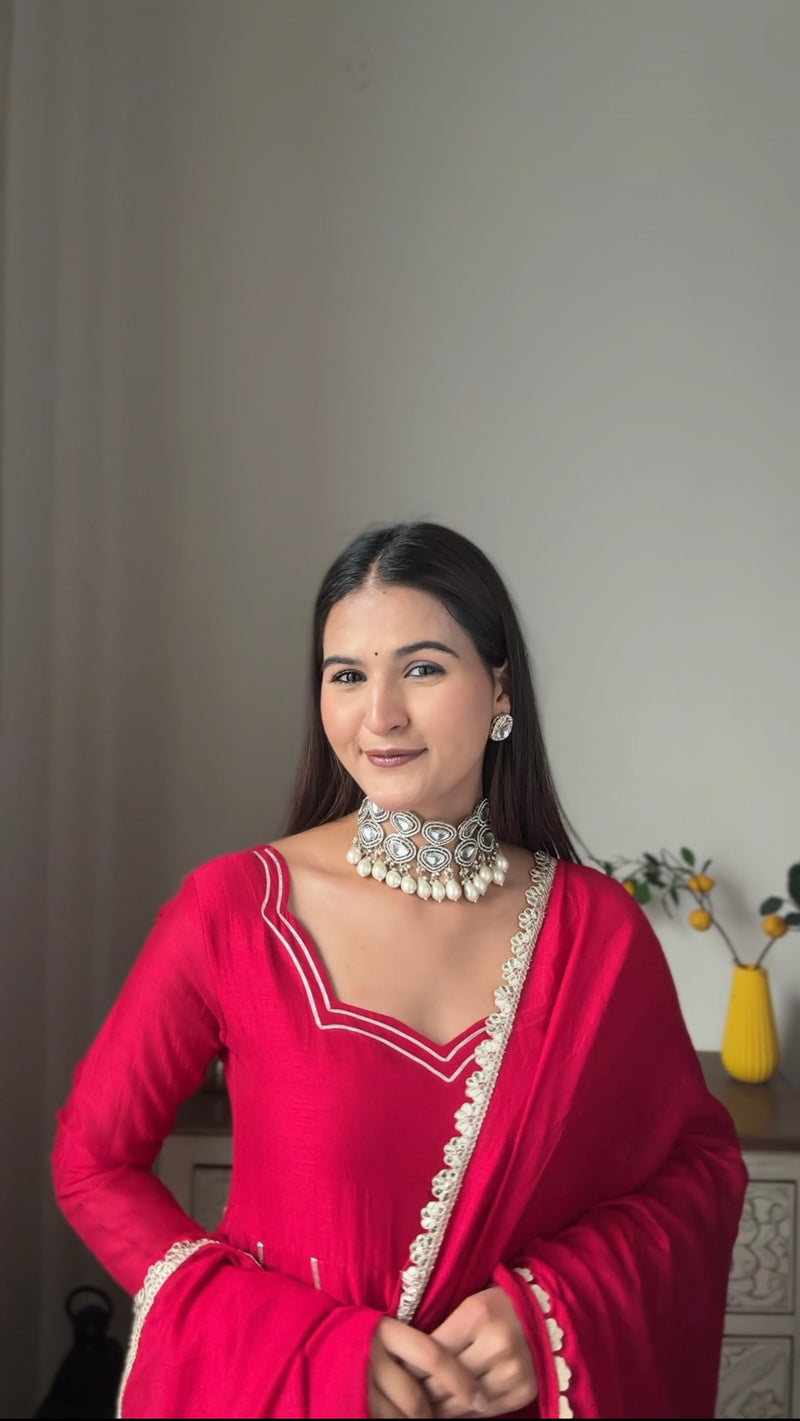 Rose blooming heavy Anarakali Jonaya