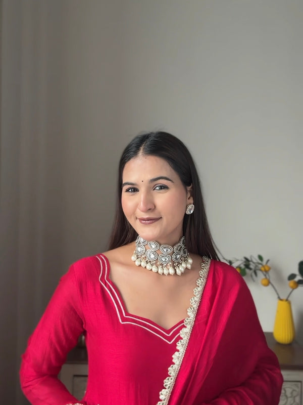 Rose blooming heavy Anarakali Jonaya